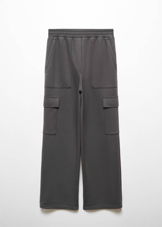 Elastic waistband cargo pants - 14