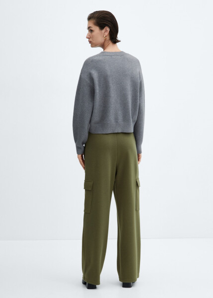 Elastic waistband cargo pants - 3