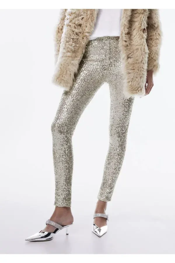 Elastic Waistband Pants - 1