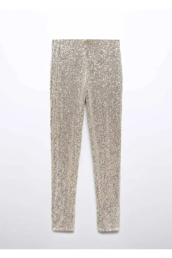 Elastic Waistband Pants - 3