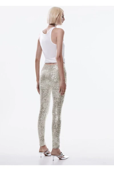 Elastic Waistband Pants - 4
