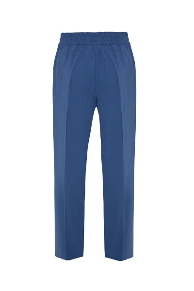 Elastic Waistband Relaxed Fit Trousers - 3