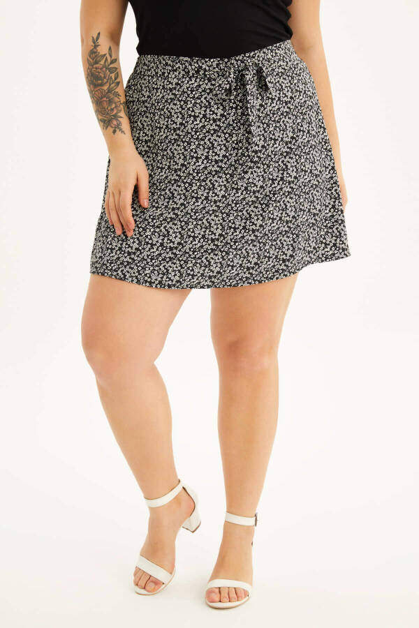 Elastic Waistband Shorts Skirt - 4