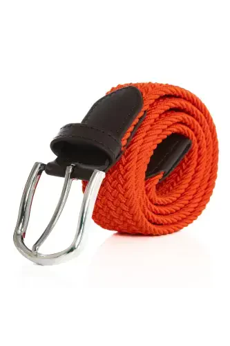 Elastic Woven Belt-Orange - 1