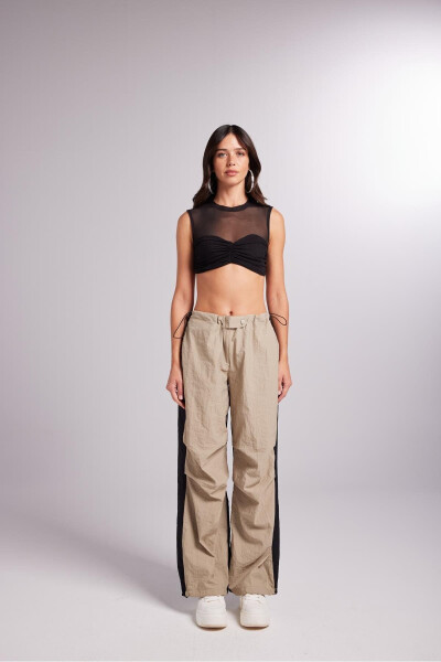 Elasticated Two Tone Bic with Adjustable Waist and Hem - 3