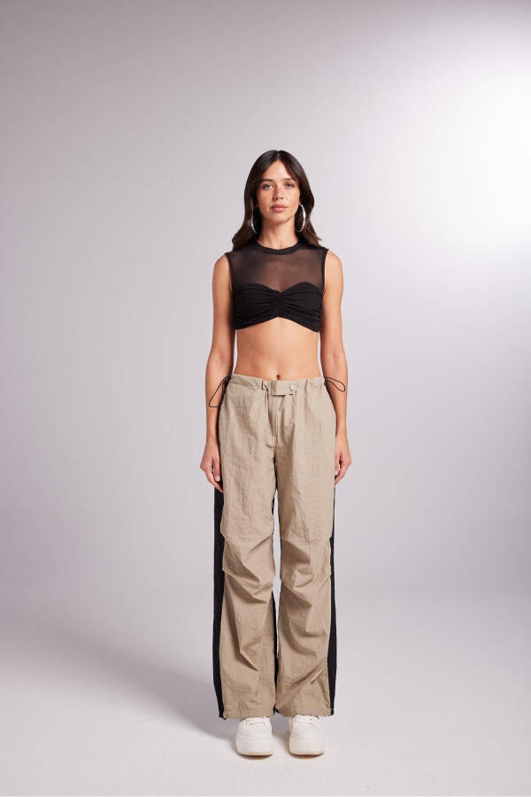 Elasticated Two Tone Bic with Adjustable Waist and Hem - 3