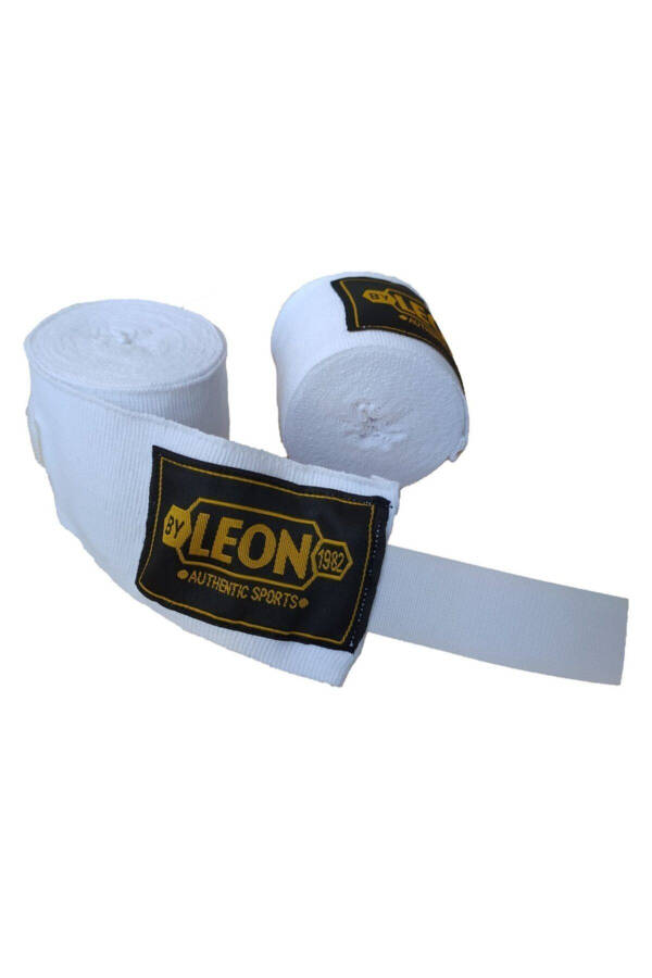 Elastik Boks, Kick Boks Ve Muay Thai Bandajı Özel Dokuma Elastik Bandaj ( Çift ) 3,5 Metre-BEYAZ - 1