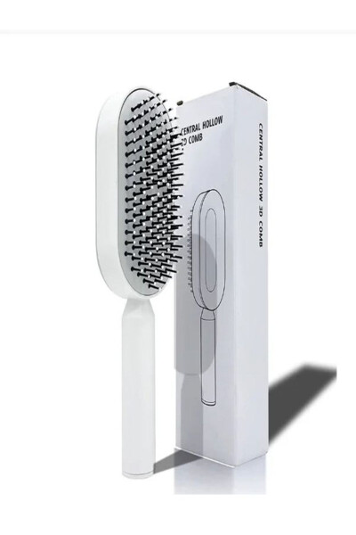 Airbag Masaj Tarak | Islak & Kuru Saçlar İçin Kolay Temizlenen Saç Fırçası-Beyaz - 7