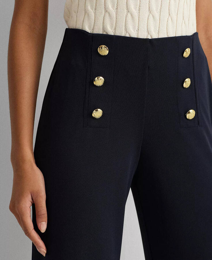 Elastik Jersey Bol Paça Pantolon Lauren Navy - 3