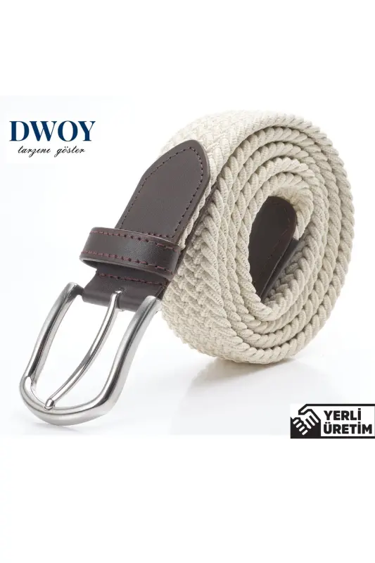 Elastik Krem To'quv Kamar-Krem - DWOY