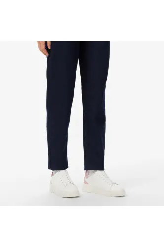 Elbina Leather Kadın Beyaz Sneaker-Pembe - 2