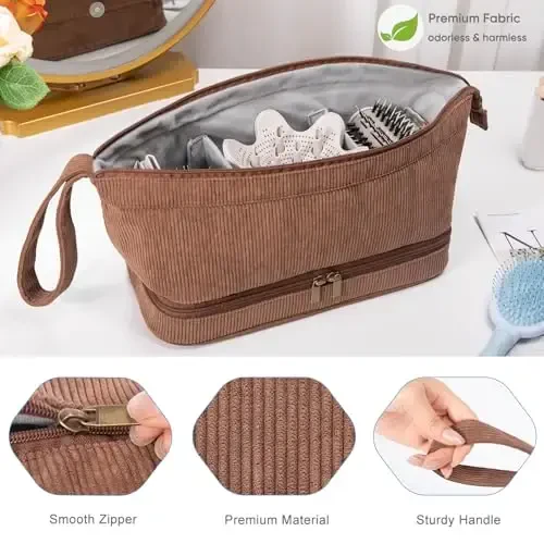 ELCUPA Hair Dryer Case, Double-Layer Hair Tools Travel Carrying Case for Shark FlexStyle/SmoothStyle with Hair Dryer Bag - Hair Air Wrap Dryer Case Flat Curling Iron Travel Organizer - 6