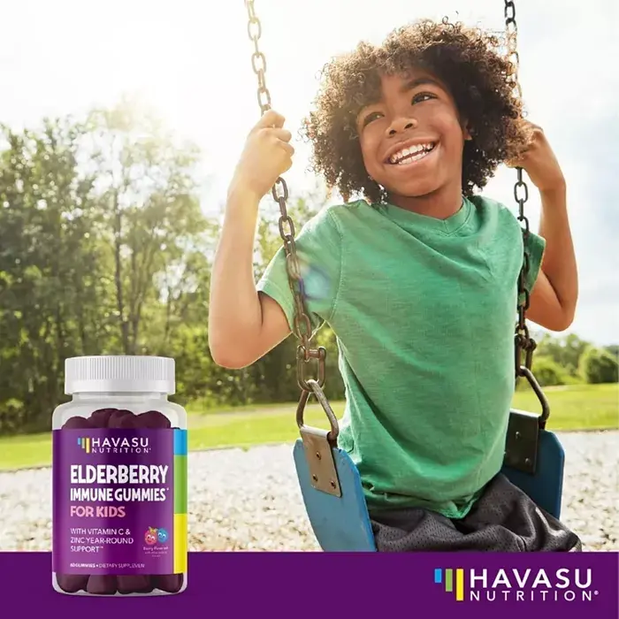 Elderberry Gummies for Kids, Immune System Supplement, Havasu Nutrition, 60ct - 7