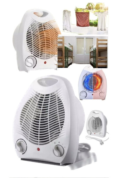 Electric Professional Room Heater Fan Energy Saving Low Power Safety Bedroom Foot Desk - 2