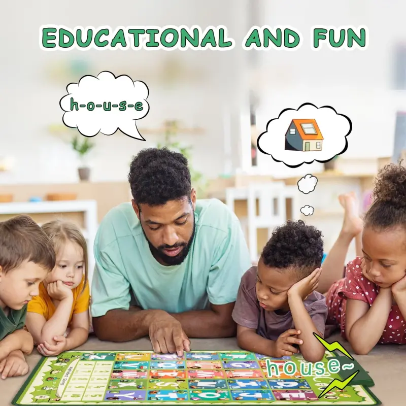 Electronic Alphabet Wall Chart, Toddler Learning Toys, Educational Toys ABC&123 Preschool Poster, Alphabet Baby Learning Toys, Toys for Ages 2-6, Green - 3