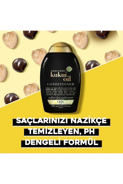 Elektriklenme Karşiti Kukui Oil Sülfatsız Saç Bakim Kremi 385 ml - 5