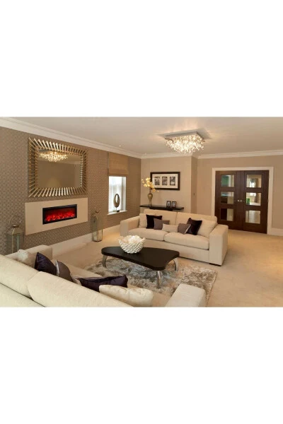 Elektrikli Kaminli Xona O'chog'i Ovoz Effektlariga Ega 130 Sm 1800 Vt Mahalliy Ishlab Chiqarish - GENEL MARKALAR (1)