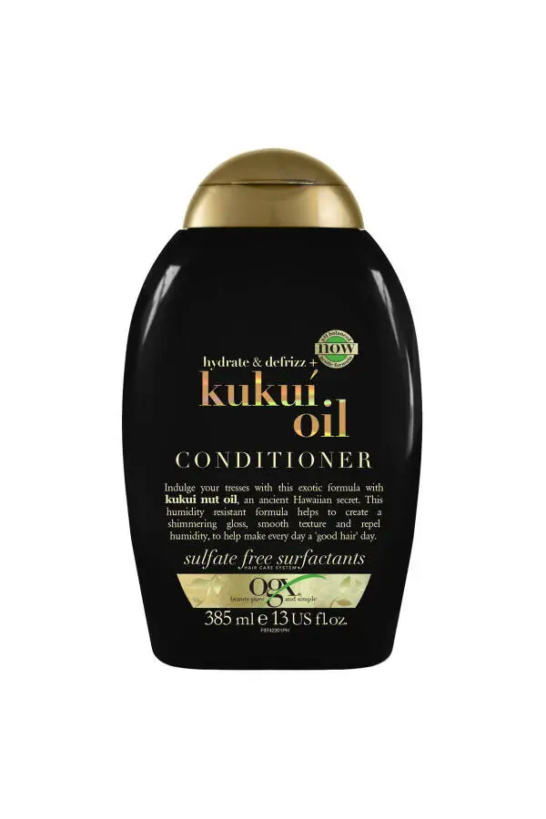 Elektrlanishga qarshi Kukui yog'i Sulfatsız Soch Parvarishlash Kremi 385 ml - 6