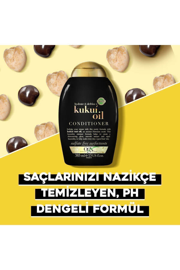 Elektrlanishga qarshi Kukui yog'i Sulfatsız Soch Parvarishlash Kremi 385 ml - 5