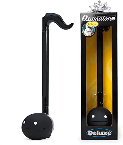 Электронный музыкальный инструмент Otamatone Deluxe для взрослых Портативный синтезатор Цифровая электронная музыка из Японии от Cube/Maywa Denki Cool Stuff Gifts, черный [Руководство на английском языке] - 1