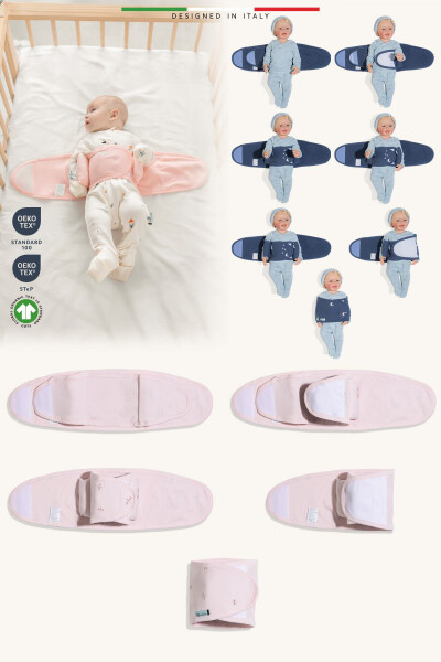 EleleLife Baby Wrap Carrier Newborn Pink Sanno - 2