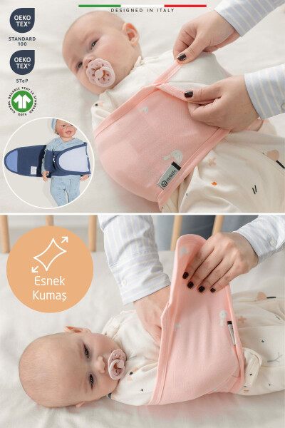 EleleLife Baby Wrap Carrier Newborn Pink Sanno - 4