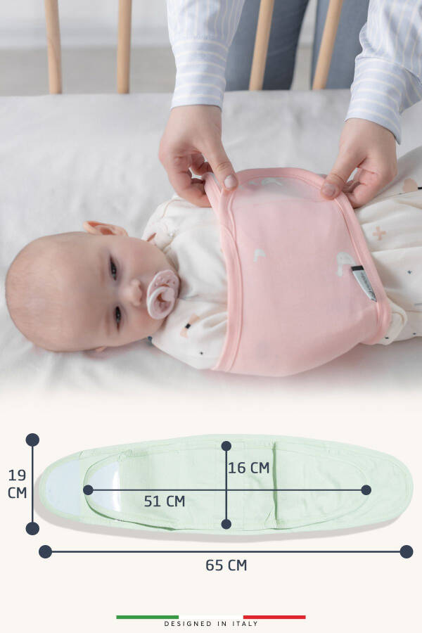 EleleLife Baby Wrap Carrier Newborn Pink Sanno - 7