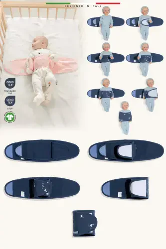 EleleLife Bebek Kundak Kemer Yenidoğan İndigo Pato-İndigo Pato - ELELE (1)