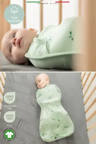 EleleLife Bebek Kundak Uyku Tulumu 1 Tog Mavi Sanno-Mavi Sanno - 6