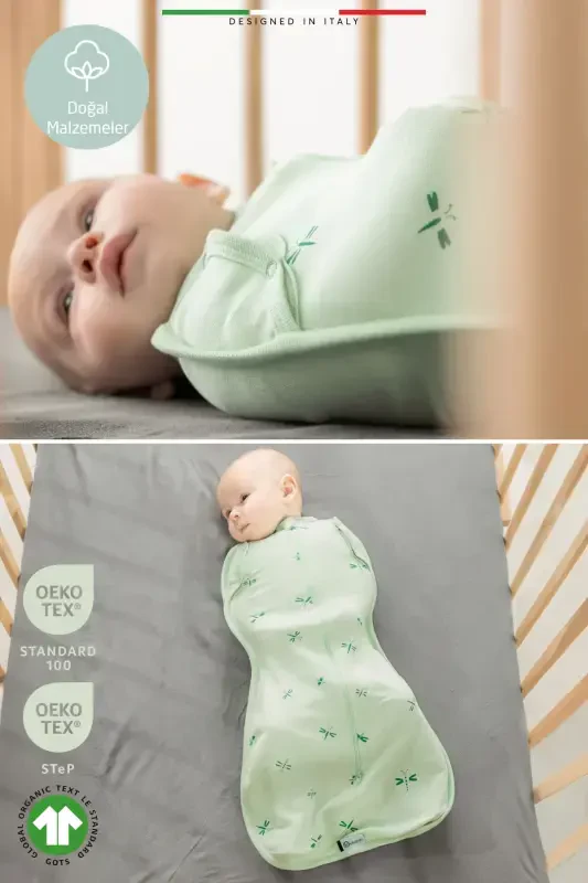 EleleLife Bebek Kundak Uyqu Tulumi 1 Tog Indigo Pato-Indigo Pato - 6