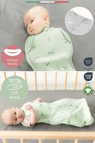 EleleLife Bolalar uchun kundak uyqu qopi 1 Tog Moviy Sanno-Moviy Sanno - 5