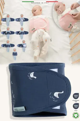 EleleLife Детская Пеленка Ремень Новорожденный Индиго Пато-Индиго Пато - 1