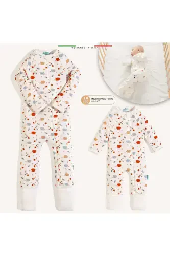 EleleLife Mavsumiy Bolalar/Chaqaloq Uxlash Qopi 1 Tog Ekru Riccio-Ekru Riccio - ELELE (1)