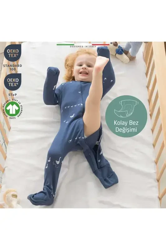 EleleLife Mevsimlik Çoçuk/Bebek Uyku Tulumu 1 Tog Ekru Riccio-Ekru Riccio - 3