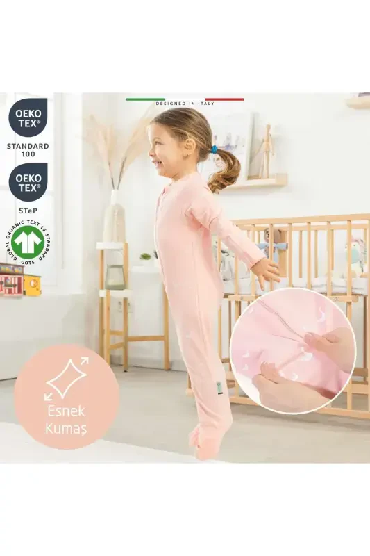 EleleLife Mevsimlik Çoçuk/Bebek Uyku Tulumu 1 Tog Ekru Riccio-Ekru Riccio - 4