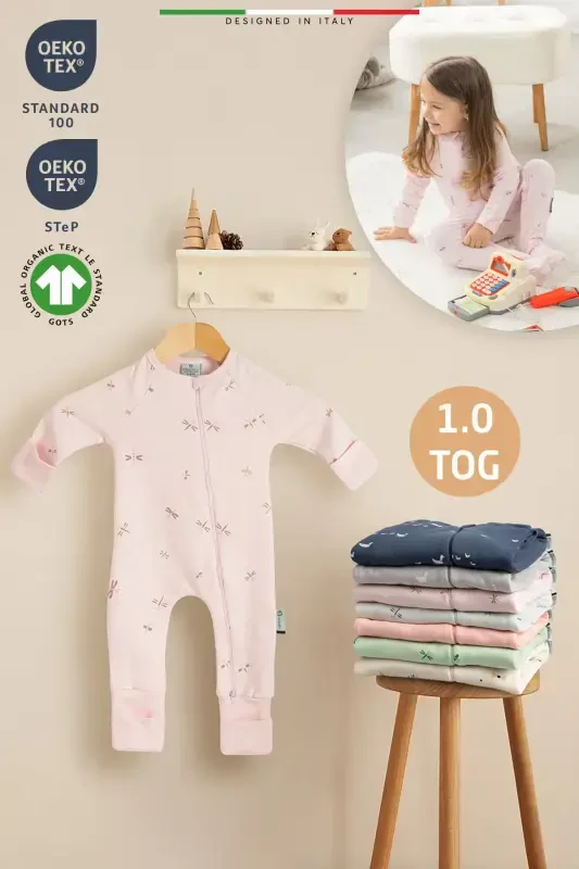 EleleLife Seasonal Child/Baby Sleeping Bag 1 Tog Pink Sanno-Pink Sanno - ELELE