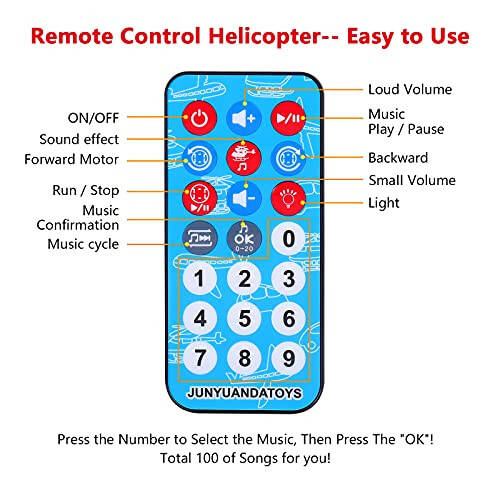 ELEOPTION Uçak Oyuncak Kızılötesi Uzaktan Kumandalı Uçak Oyuncakları Helikopter Işık ve Müzikli Uçak Oyuncakları 3 4 5 6 7 8 Yaşındaki Erkek ve Kız Çocuklar için Hediye Kırmızı - 3