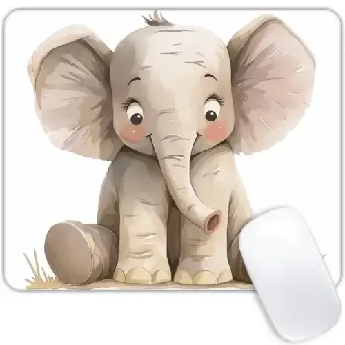 Elephant（2） Mouse pad Customized Mousepad Non-Slip Rubber Base Mouse Pads for Computers Laptop Office Desk Accessories Mouse pad - 1