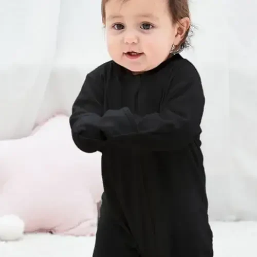 Eleven's Kingdom Baby Kids Sleep and Play,Baby Cotton Pajamas with Mitten Cuffs, 2 Way Zipper Footed Sleeper 0-12 Month - 4