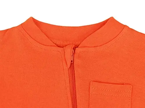 Eleven's Kingdom Baby Kids Sleep and Play,Baby Cotton Pajamas with Mitten Cuffs, 2 Way Zipper Footed Sleeper 0-12 Month - ELEVEN'S KINGDOM (1)