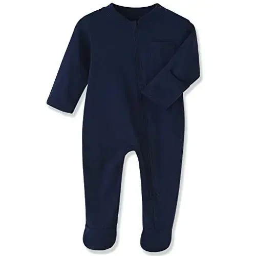 Eleven's Kingdom Baby Kids Sleep and Play,Baby Cotton Pajamas with Mitten Cuffs, 2 Way Zipper Footed Sleeper 0-12 Month - 1