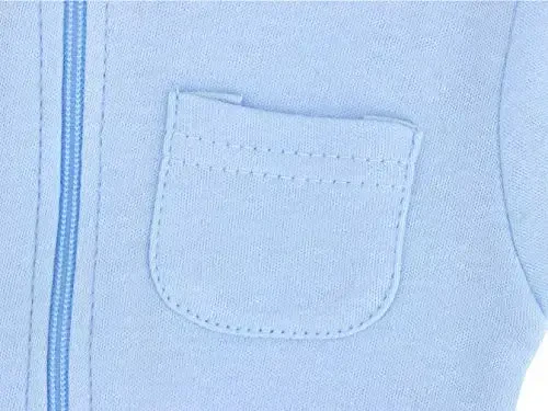 Eleven's Kingdom Baby Kids Sleep and Play,Baby Cotton Pajamas with Mitten Cuffs, 2 Way Zipper Footed Sleeper 0-12 Month - 4