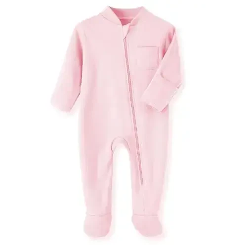 Eleven's Kingdom Baby Kids Sleep and Play,Baby Cotton Pajamas with Mitten Cuffs, 2 Way Zipper Footed Sleeper 0-12 Month 