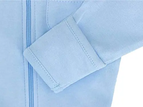 Eleven's Kingdom Baby Kids Sleep and Play,Baby Cotton Pajamas with Mitten Cuffs, 2 Way Zipper Footed Sleeper 0-12 Month - 3