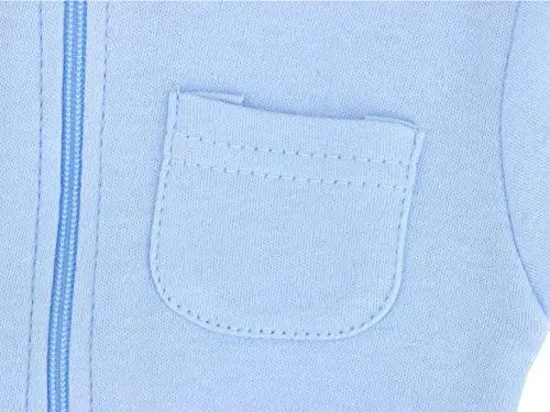 Eleven's Kingdom Baby Kids Sleep and Play,Baby Cotton Pajamas with Mitten Cuffs, 2 Way Zipper Footed Sleeper 0-12 Month - 4