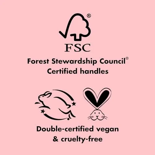 e.l.f. Benizni mukammal qilish to'plami, 6 dona cho'tka to'plami, Yuz, ko'z va qosh cho'tkalari, Vegan va hayvonlarga shafqatsiz emas - 4