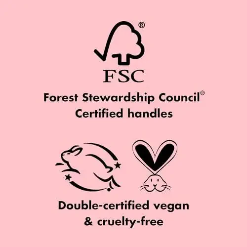 e.l.f. Benizni mukammal qilish to'plami, 6 dona cho'tka to'plami, Yuz, ko'z va qosh cho'tkalari, Vegan va hayvonlarga shafqatsiz emas - 4