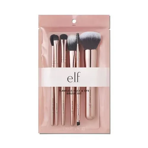 e.l.f. Benizni mukammal qilish to'plami, 6 dona cho'tka to'plami, Yuz, ko'z va qosh cho'tkalari, Vegan va hayvonlarga shafqatsiz emas - 5
