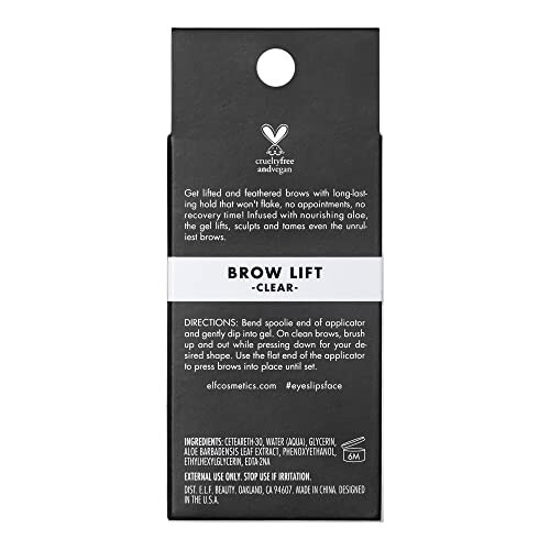 e.l.f. Brow Lift, Clear Eyebrow Shaping Wax, Holds Brows In Place, Creates A Fluffy Feathered Look, Vegan & Cruelty-Free, Clear - 7