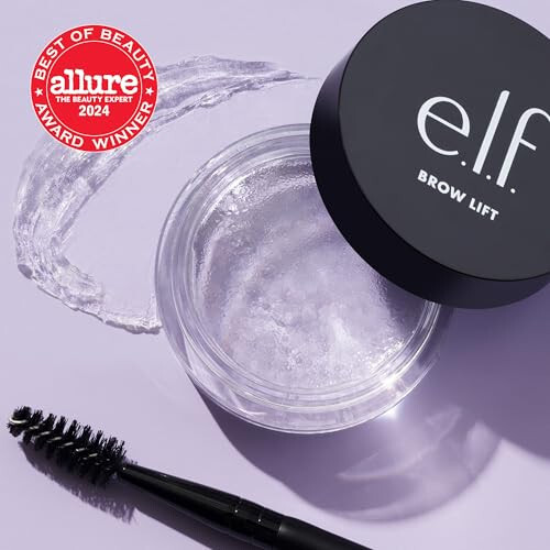 e.l.f. Brow Lift, Прозрачный воск для моделирования бровей, Фиксирует брови, Создает пушистый, перьевой вид, Веганский & не тестированный на животных, Прозрачный - 2